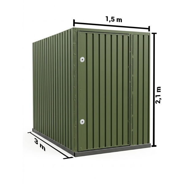 Containner para obra 3m x 1,5m